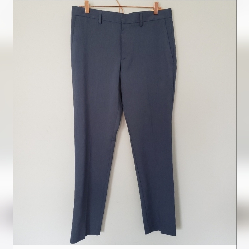 NWT Perry Ellis slim fit navy blue dress pant travel luxe
